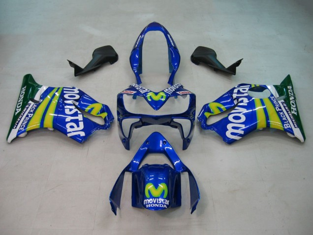 Carena Moto Honda CBR600 F4i 2004-2007 - Blu Giallo Verde MoviStar