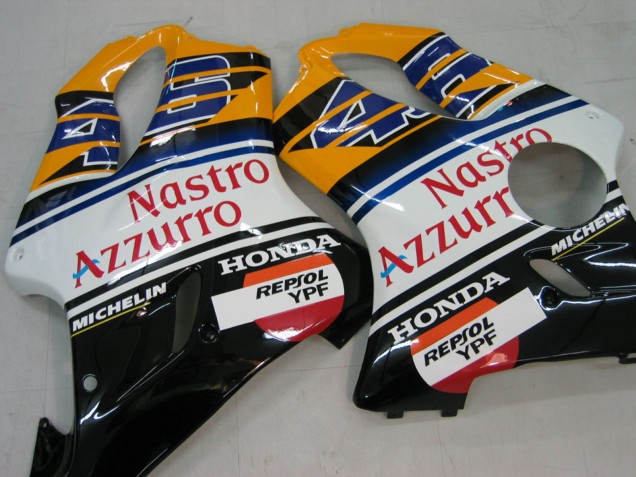 Carena Moto Honda CBR600 F4i 2004-2007 - Giallo Blu Bianco Nero Nastro Azzurro