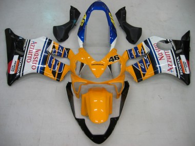 Carena Moto Honda CBR600 F4i 2004-2007 - Giallo Blu Bianco Nero Nastro Azzurro Fabbrica