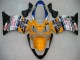 Carena Moto Honda CBR600 F4i 2004-2007 - Giallo Blu Bianco Nero Nastro Azzurro