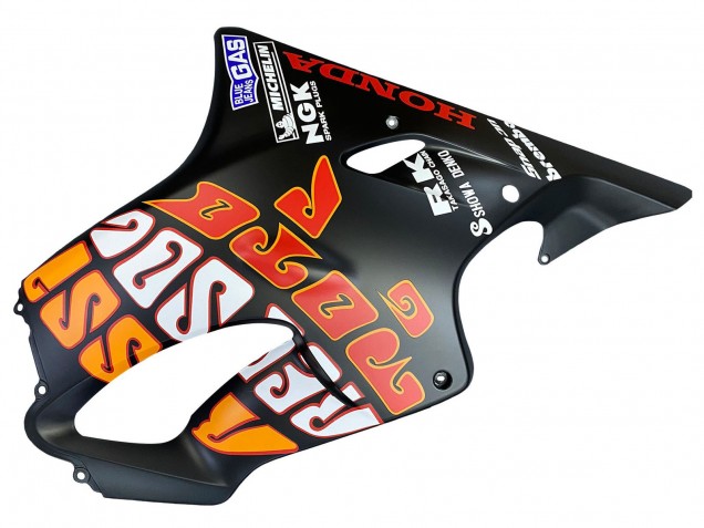 Carena Moto Honda CBR600 F4i 2004-2007 - Nero Opaco Arancia Rossi