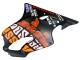 Carena Moto Honda CBR600 F4i 2004-2007 - Nero Opaco Arancia Rossi