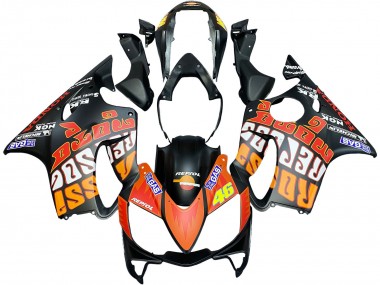 Carena Moto Honda CBR600 F4i 2004-2007 - Nero Opaco Arancia Rossi Fabbrica