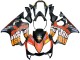 Carena Moto Honda CBR600 F4i 2004-2007 - Nero Opaco Arancia Rossi
