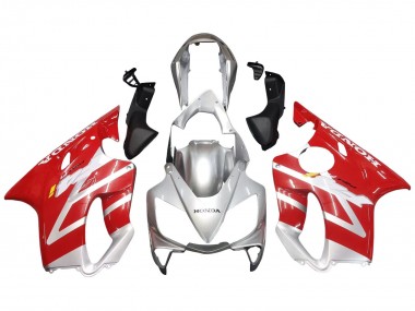 Carena Moto Honda CBR600 F4i 2004-2007 - Argento Rosso Fabbrica