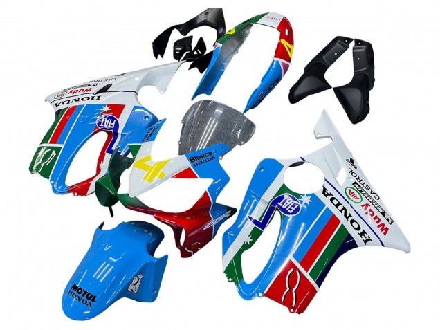 Carena Moto Honda CBR600 F4i 2004-2007 - Bianco Blu Verde Rosso