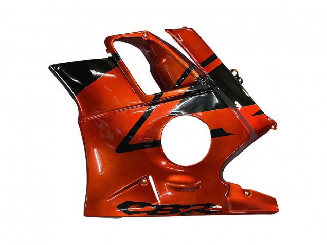 Carena Moto Honda CBR600 F2 1991-1994 - Arancia Nero Lucido