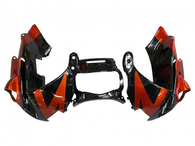 Carena Moto Honda CBR600 F2 1991-1994 - Arancia Nero Lucido