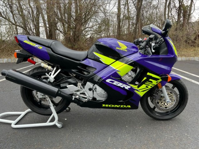 Carena Moto Honda CBR600 F3 1997-1998 - Blu Neon Giallo