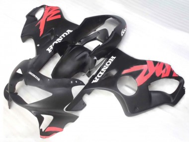 Carena Moto Honda CBR600 F4 1999-2000 - Nero Opaco Rosa Decals Fabbrica
