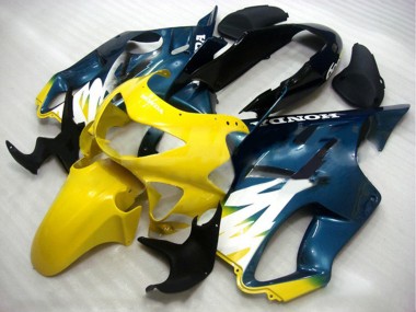 Carena Moto Honda CBR600 F4 1999-2000 - Giallo Blu Scuro Nero Lucido Fabbrica