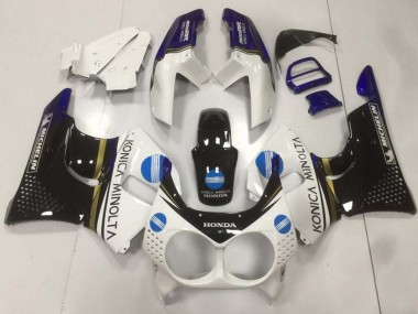 Carena Moto Honda CBR900RR 893 1992-1993 - Bianco Blu Nero Lucido Konica Minolta Fabbrica