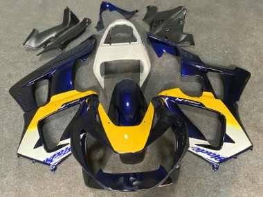 Carena Moto Honda CBR900RR 929 2000-2001 - Bianco Giallo Blu Scuro Fabbrica