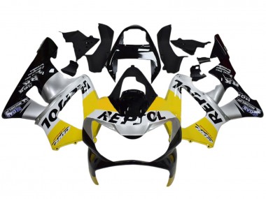 Carena Moto Honda CBR900RR 929 2000-2001 - Giallo Argento Nero Lucido Repsol Fabbrica