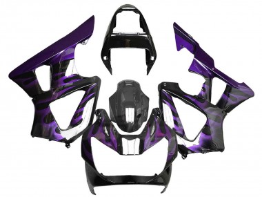 Carena Moto Honda CBR900RR 929 2000-2001 - Nero Lucido Viola Fiamma Fabbrica