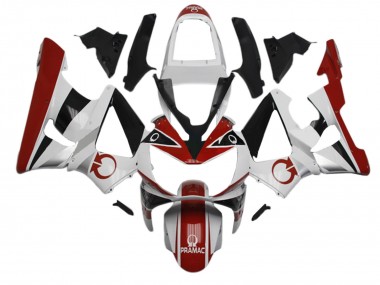 Carena Moto Honda CBR900RR 929 2000-2001 - Bianco Rosso Nero Lucido Pramac Fabbrica