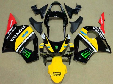 Carena Moto Honda CBR900RR 954 2002-2003 - Nero Lucido Giallo Rosso Verde Mostro Fabbrica
