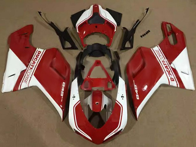 Carena Moto Ducati 848 2007-2014 - Bianco Rosso Corse