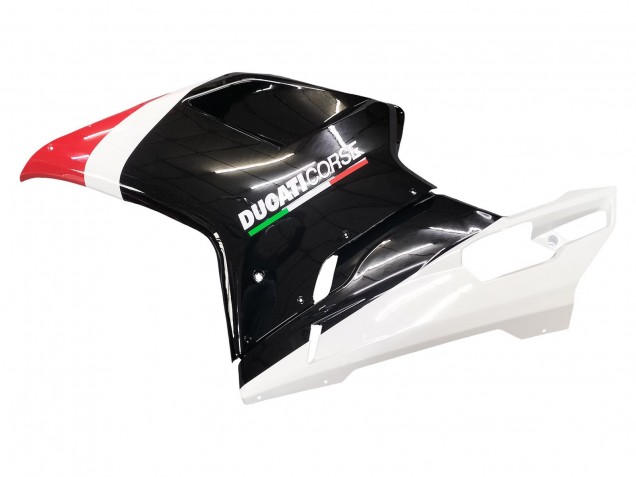 Carena Moto Ducati 848/1098/1198 2007-2014 - Bianco Rosso Nero Lucido