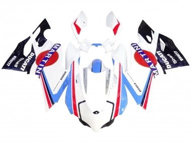 Carena Moto Ducati 1199 2011-2014 - Bianco Rosso Blu Nero Lucido Martini Fabbrica
