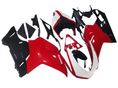 Carena Moto Ducati 1098 2007-2014 - Bianco Rosso Nero Lucido Fabbrica