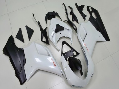 Carena Moto Ducati 848 2007-2014 - Bianco Nero Opaco Fabbrica