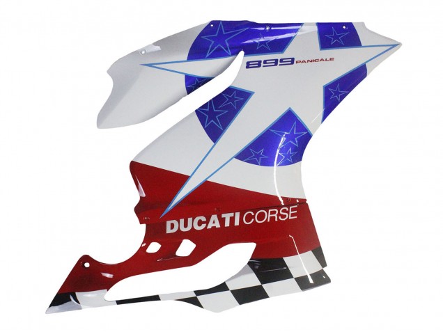 Carena Moto Ducati Panigale 899 2011-2014 - Bianco Blu Rosso Nero