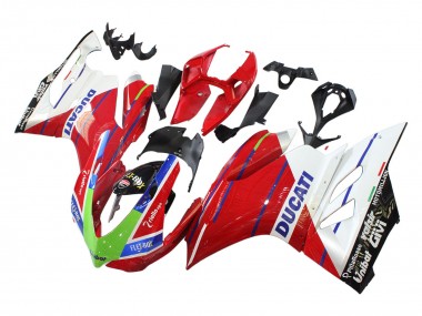 Carena Moto Ducati Panigale 899/1199 2011-2014 - Bianco Rosso Verde Blu Nero Lucido Flex-Box Fabbrica