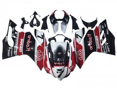 Carena Moto Ducati Panigale 899/1199 2011-2014 - Bianco Rosso Nero Lucido Aruba.it 7 Fabbrica