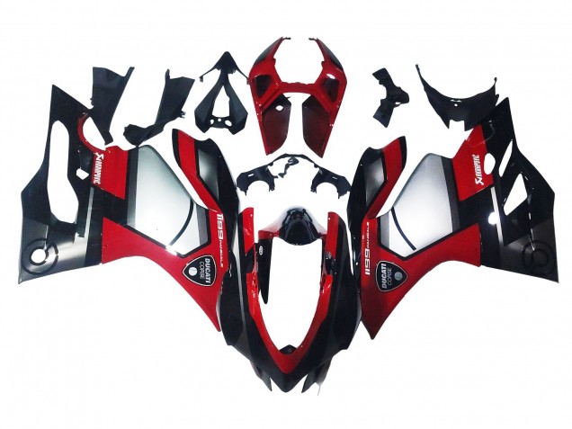 Carena Moto Ducati 1199 2011-2014 - Rosso Argento Nero
