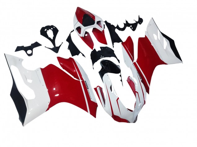 Carena Moto Ducati 1199 2011-2014 - Bianco Rosso Nero Lucido