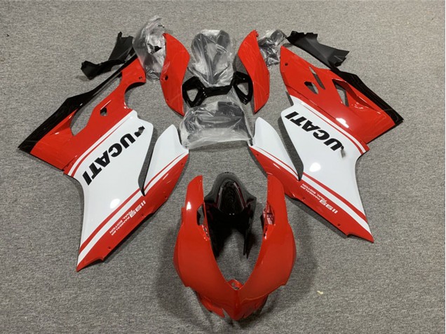Carena Moto Ducati 1199 2011-2014 - Rosso Bianco Nero Lucido
