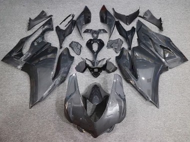 Carena Moto Ducati 959/1299 2015-2020 - Nero Fibra di Carbonio Stile Fabbrica