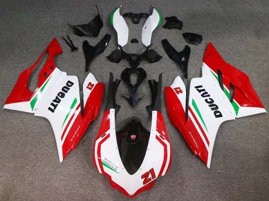 Carena Moto Ducati 959/1299 2015-2020 - Bianco Rosso Verde Nero Lucido 21 Fabbrica