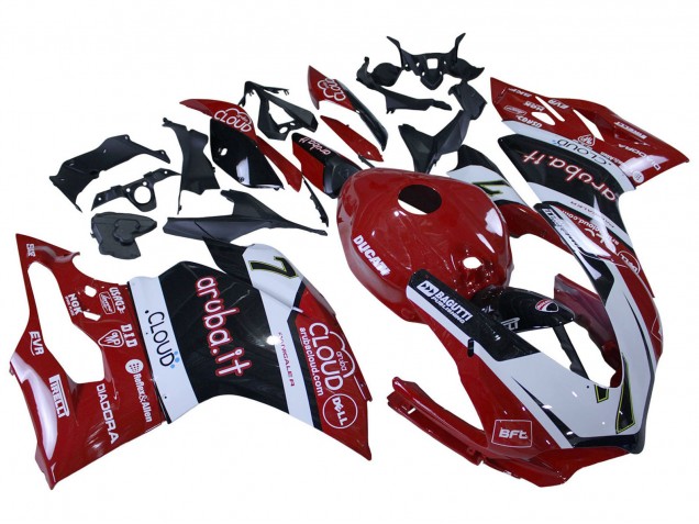 Carena Moto Ducati 959/1299 2015-2020 - Bianco Rosso Nero Aruba 7