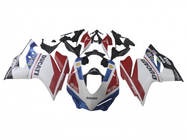 Carena Moto Ducati 1299 2015-2020 - Bianco Rosso Blu Nero Opaco Unibat Flex-Box Fabbrica