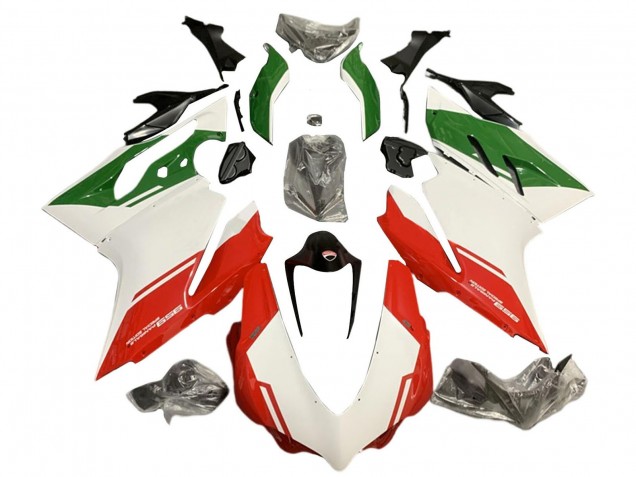 Carena Moto Ducati 959 2015-2020 - Bianco Rosso Verde