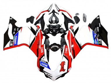 Carena Moto Ducati 959/1299 2015-2020 - Bianco Rosso Nero Lucido Unibat Flex-Box Fabbrica
