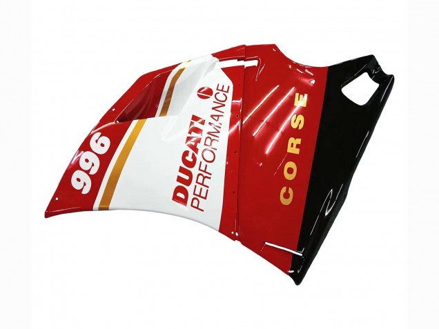 Carena Moto Ducati 996 1993-2005 - Bianco Rosso Oro Nero Lucido Corse Performance