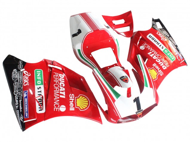 Carena Moto Ducati 748/916/996/998 1993-2005 - Bianco Rosso Giallo Verde Nero Lucido Performance