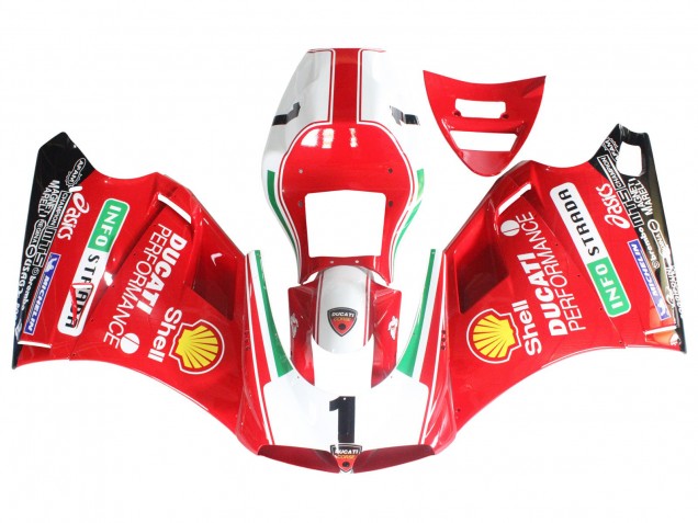 Carena Moto Ducati 748/916/996/998 1993-2005 - Bianco Rosso Giallo Verde Nero Lucido Performance