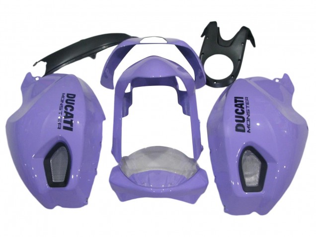 Carena Moto Ducati Monster 696 796 1100 1100S 2008-2012 - Viola Chiaro Mostro