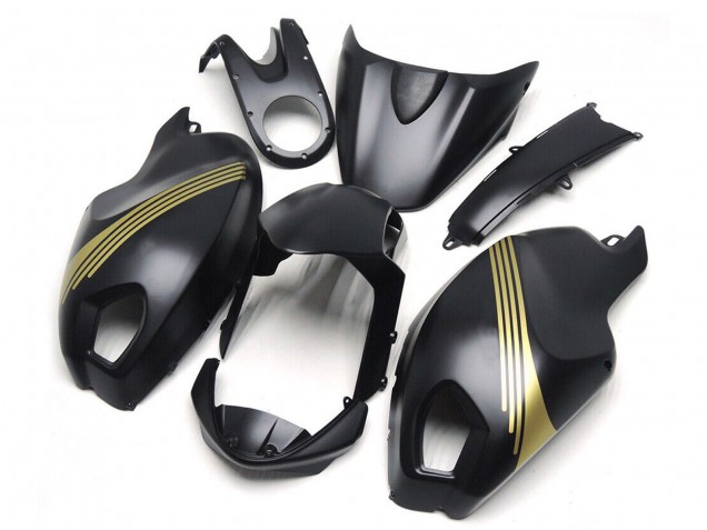 Carena Moto Ducati Monster 696 796 1100 1100S 2008-2012 - Nero Opaco Oro