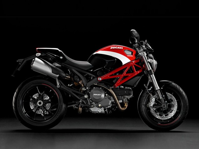 Carena Moto Ducati Monster 696 796 1100 1100S 2008-2012 - Bianco Rosso