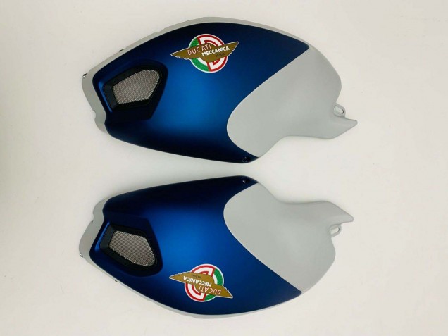 Carena Moto Ducati Monster 696 796 1100 1100S 2008-2012 - Blu Scuro Argento