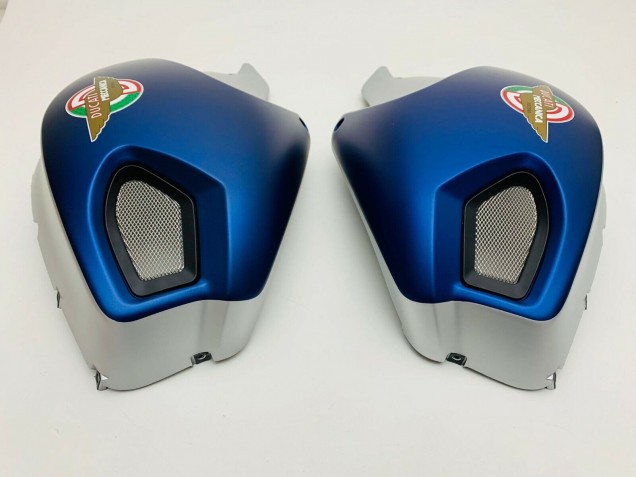 Carena Moto Ducati Monster 696 796 1100 1100S 2008-2012 - Blu Scuro Argento