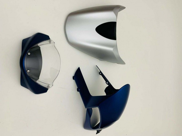 Carena Moto Ducati Monster 696 796 1100 1100S 2008-2012 - Blu Scuro Argento