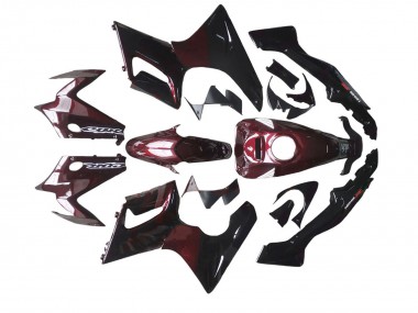 Carena Moto Honda CBR125R 2002-2006 - Nero Lucido Rosso Fiamma Fabbrica