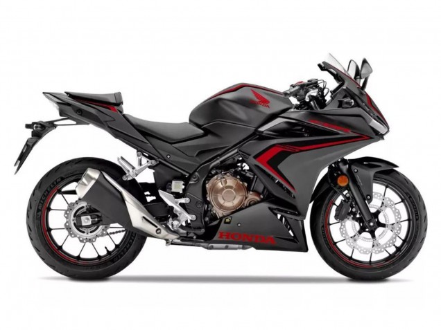 Carene Moto Honda CBR500R 2022-2023 - Nero Opaco Rosso