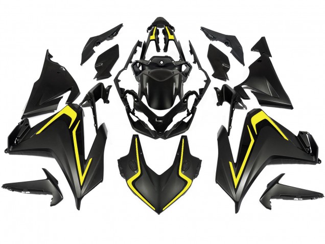 Carene Moto Honda CBR500R 2022-2023 - Nero Opaco Giallo